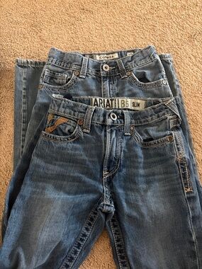 Ariat B5 Slim & BKE Denim boys Jeans in Medium Blue Denim